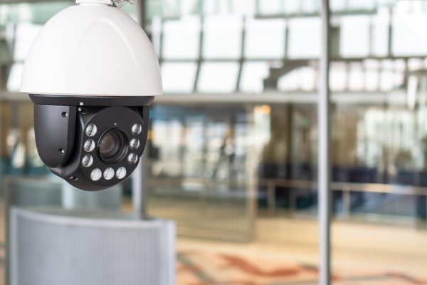 CCTV IP camera security system with surveillance monitoring, digital video recording technology for safety installing in home, office workplace, and public building