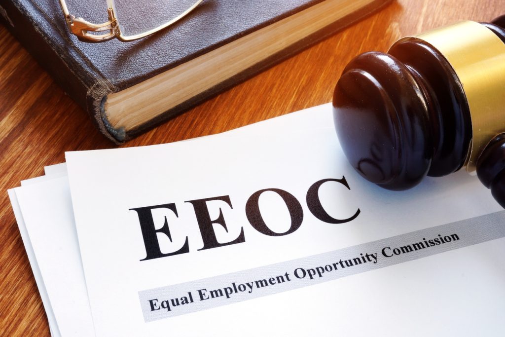 EEOC equal employment opportunity commission report and gavel